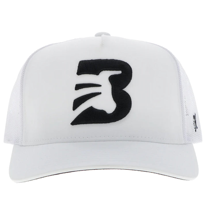 HOOEY "BFO" WHITE CAP BLACK "B" LOGO