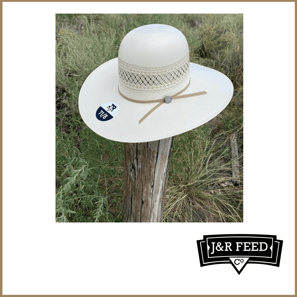 J&R WINNER CIRCLE STRAW HAT - J&R Tack & Feed CO