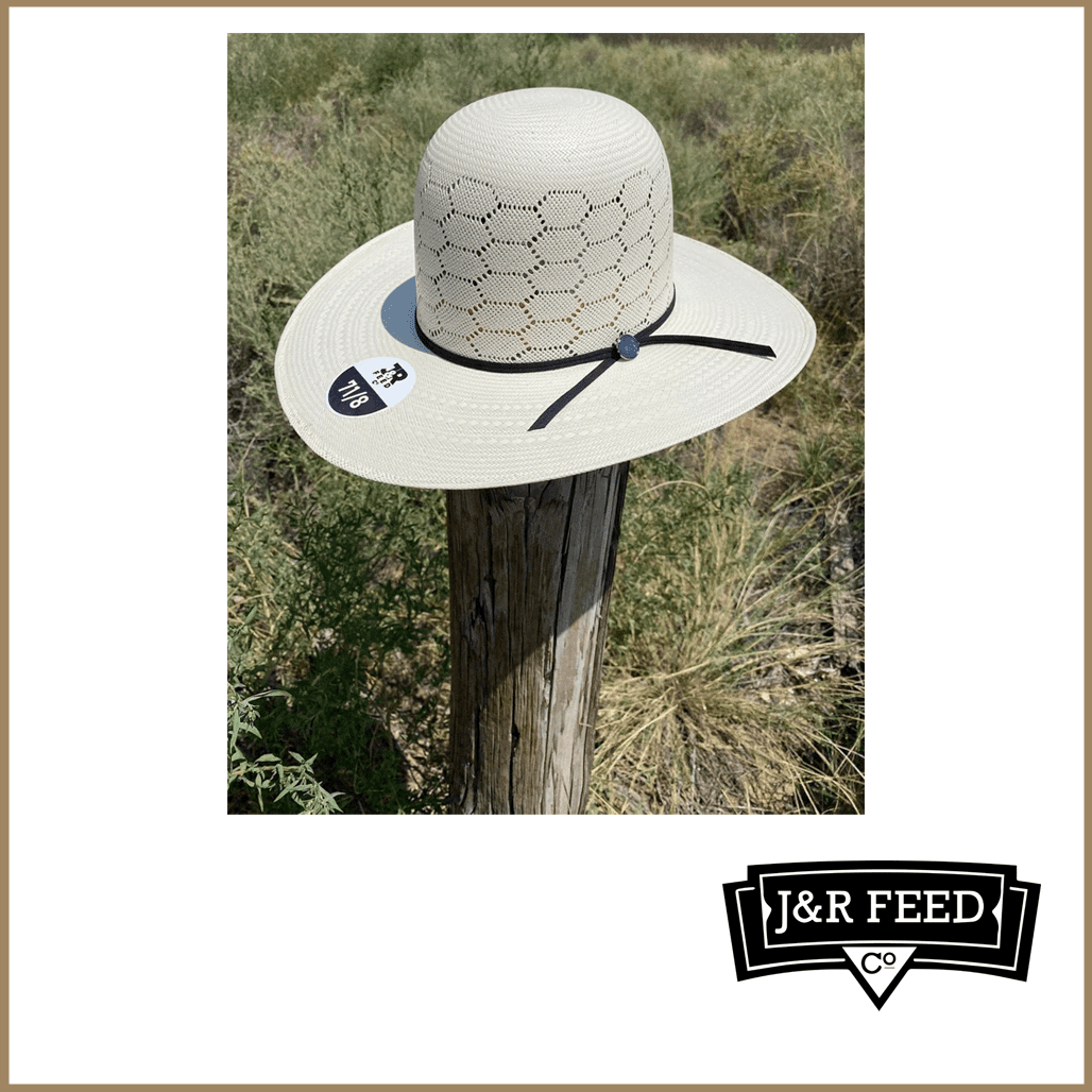 J&R HONEYCOMB STRAW HAT - J&R Tack & Feed CO