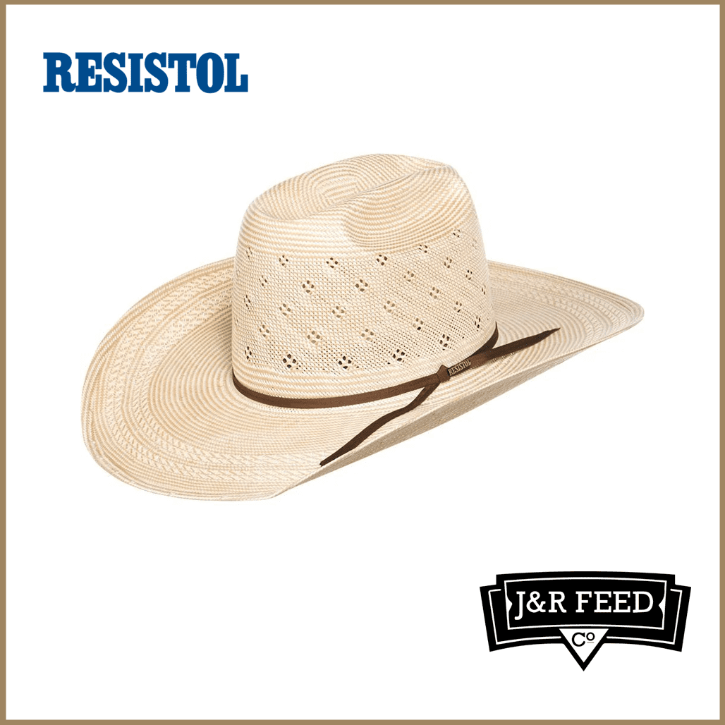 RESISTOL CONLEY NAT/TAN STRAW HAT - J&R Tack & Feed CO