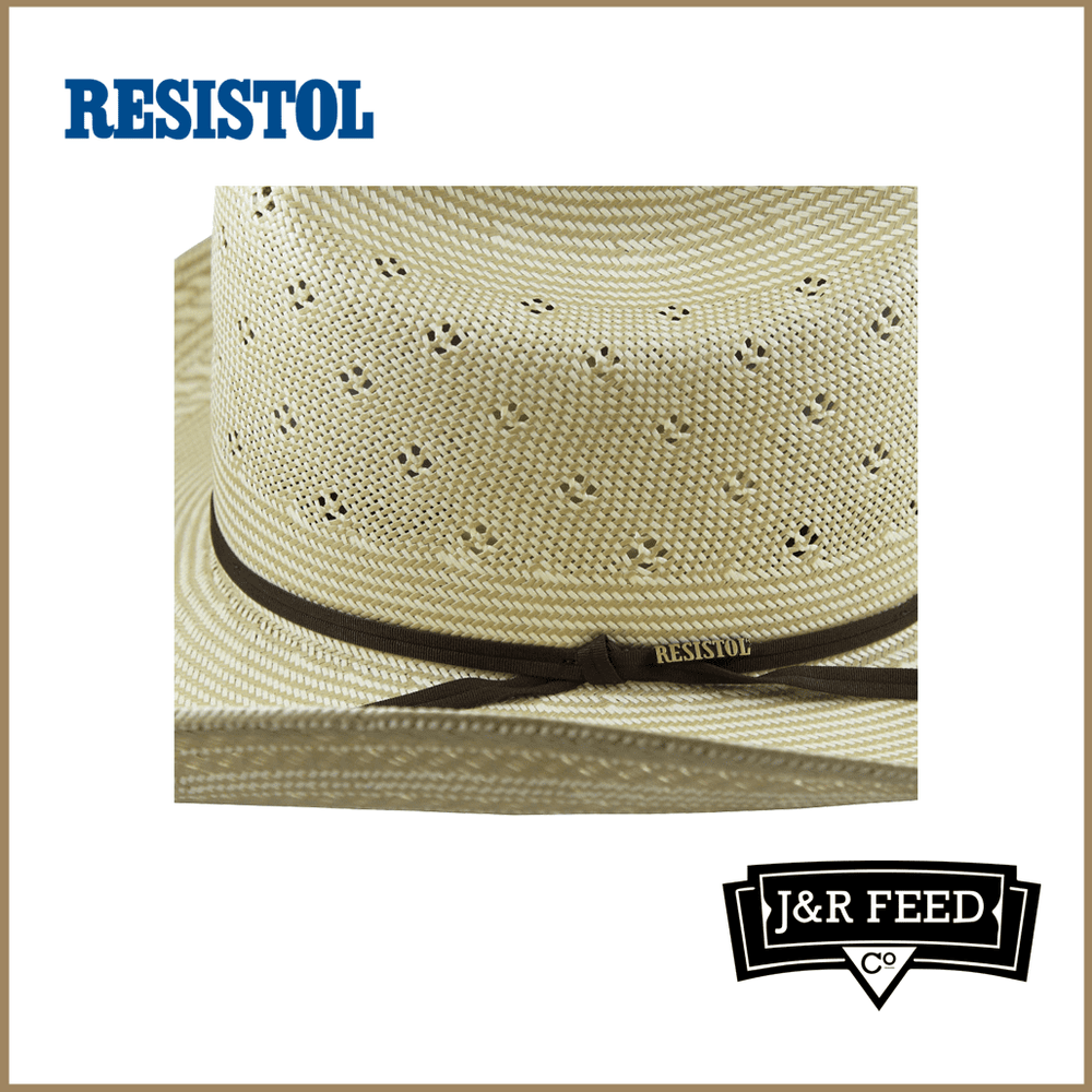 RESISTOL CONLEY NAT/TAN STRAW HAT - J&R Tack & Feed CO