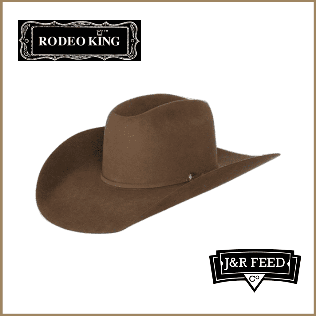 RODEO KING 7X TAN BELLY FELT HAT - J&R Tack & Feed CO