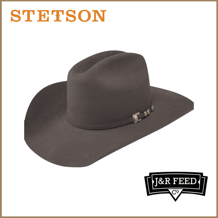 STETSON EMERSON GRANITE GREY FELT HAT - J&R Tack & Feed CO