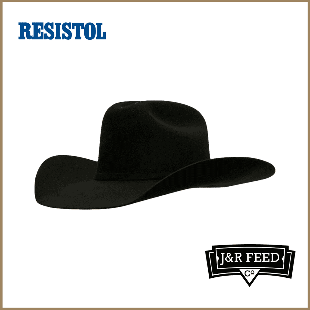 RESISTOL UTSTRC BLK FELT HAT - J&R Tack & Feed CO