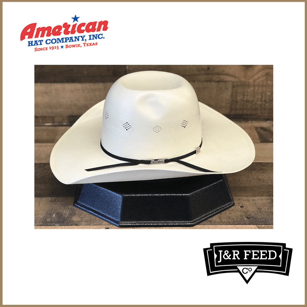 AMERICAN HAT CO 20X 7200 4" BRIM STRAW HAT - J&R Tack & Feed CO