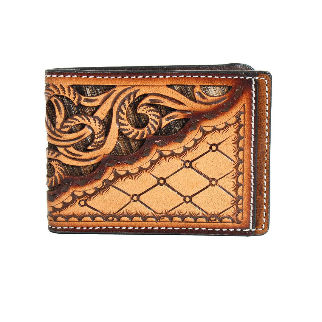 3D BI-FOLD HAIR TOOLED MONEY CLIP - J&R Tack & Feed CO