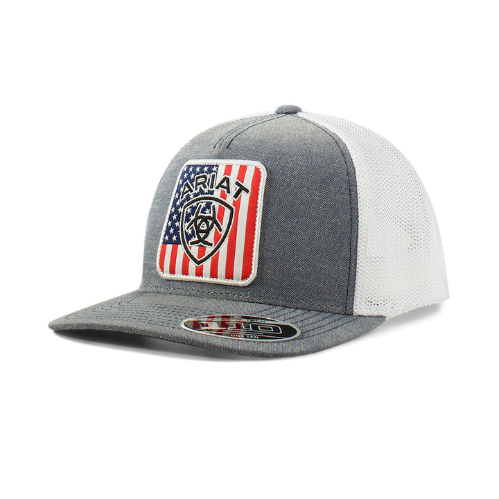 ARIAT AMERICAN FLAG W/ LOGO DENIM - J&R Tack & Feed CO
