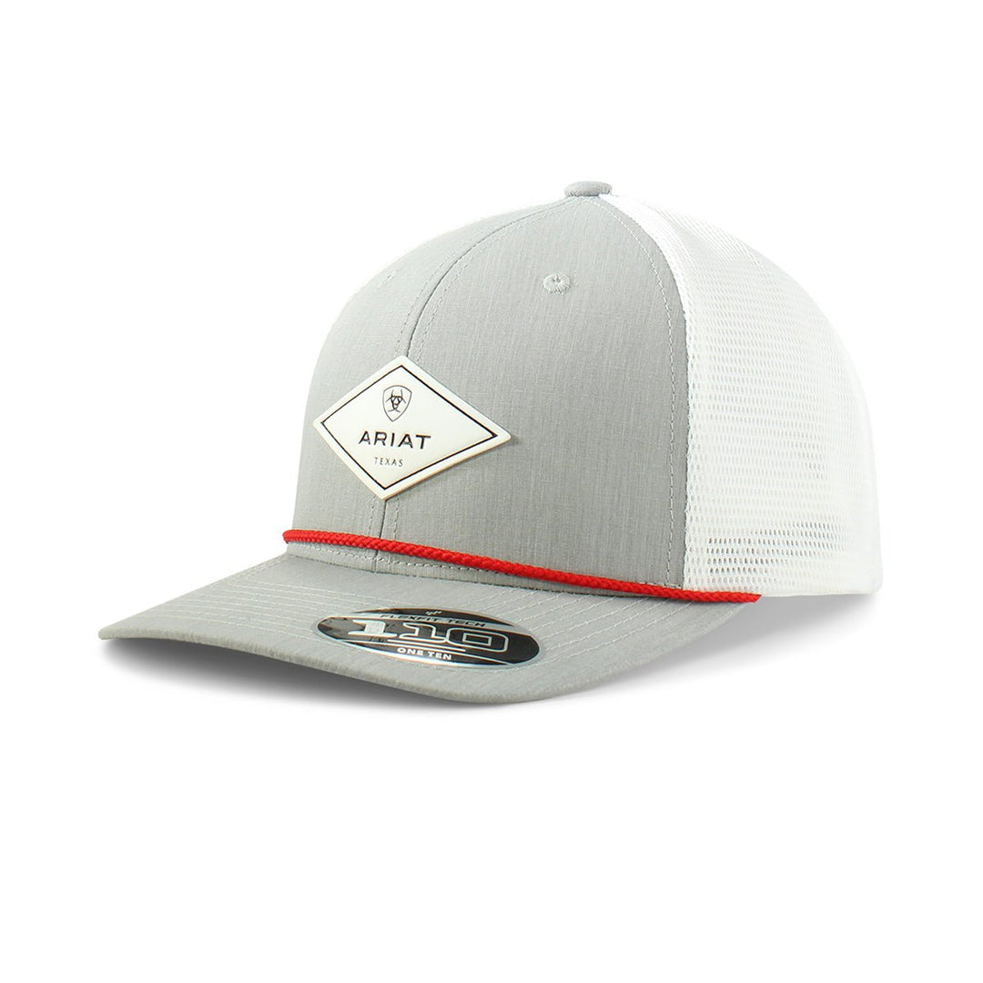 ARIAT DIAMOND LOGO FLEXFIT GREY - J&R Tack & Feed CO