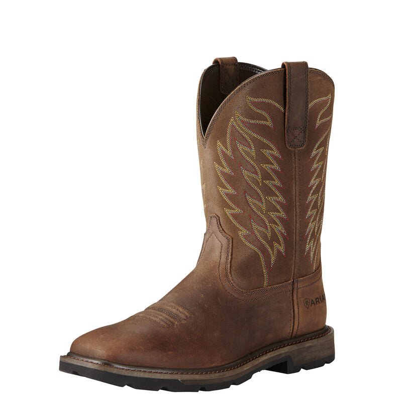 ARIAT GROUNDBREAKER BROWN WIDE SQUARE TOE - J&R Tack & Feed CO