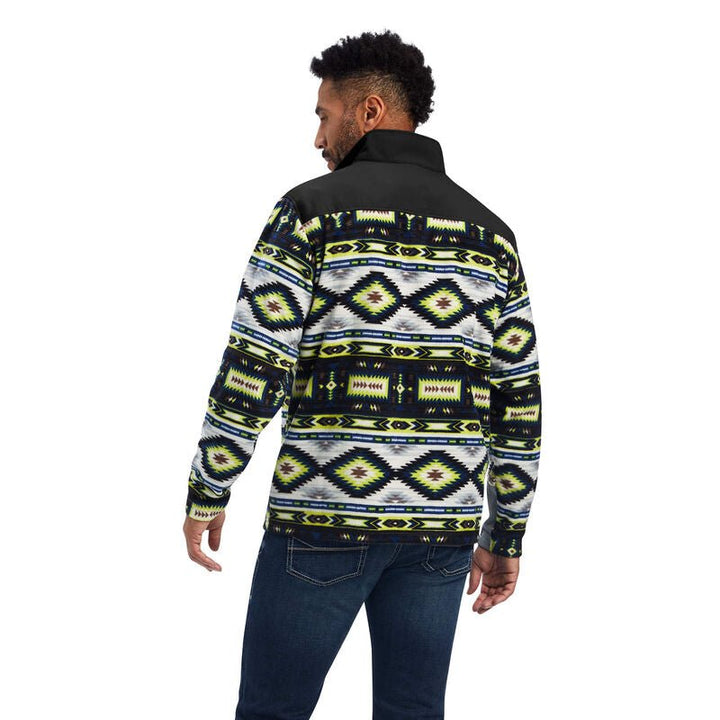 ARIAT MEN'S 1/4 ZIP LIME CHASER SOUTHWEST SWEATSIRT - J&R Tack & Feed CO
