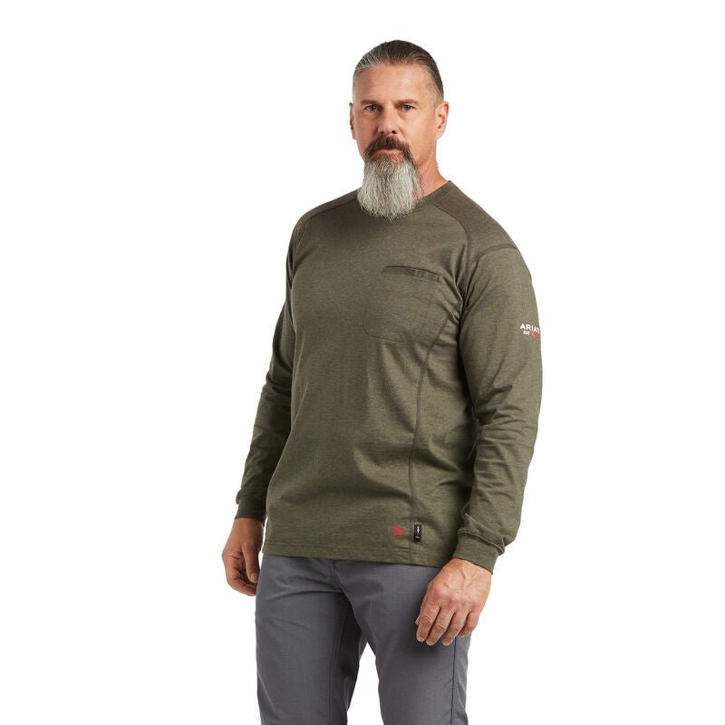 ARIAT MEN'S FR RIG LIFE GRAP SAGE HEATHER - J&R Tack & Feed CO