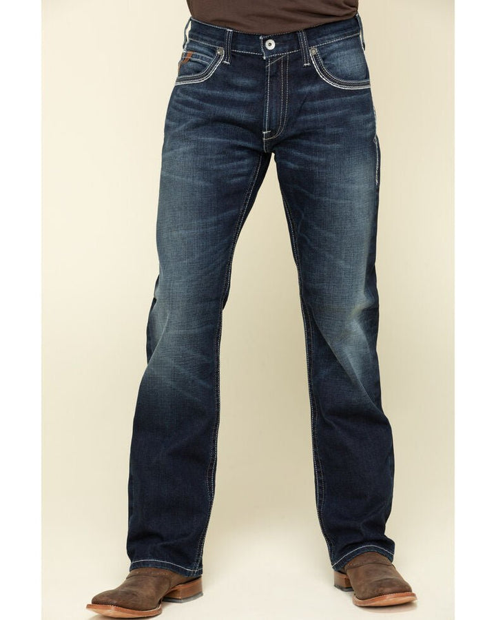 ARIAT MEN'S M5 NIGHTINGALE DARK STRETCH STACKABLE SLIM STRAIGHT JEANS - J&R Tack & Feed CO