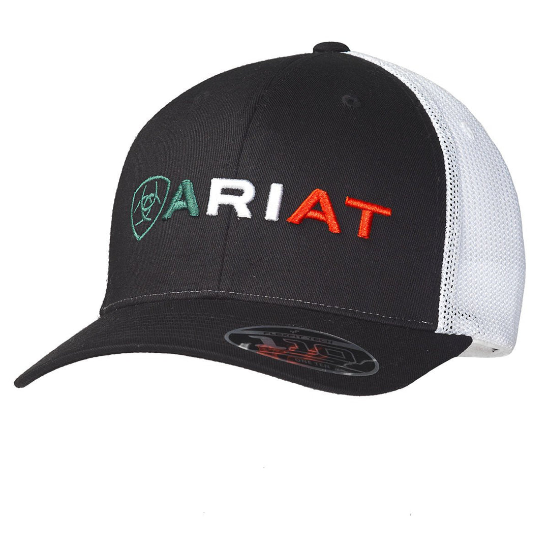 ARIAT MEN'S WHITE & BLACK MEXICO CAP - J&R Tack & Feed CO
