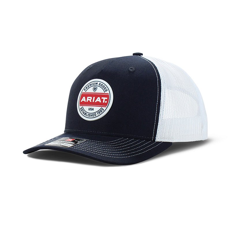 ARIAT ROUND RUBBER PATCH NAVY CAP - J&R Tack & Feed CO