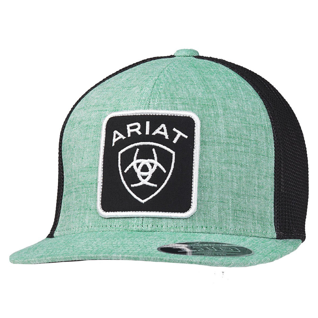 ARIAT SQUARE PATCH GREEN CAP - J&R Tack & Feed CO