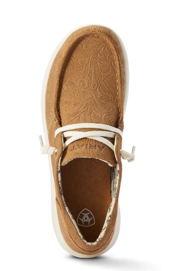 ARIAT WOMEN'S TAN FLORAL EMBOSS HILO - J&R Tack & Feed CO