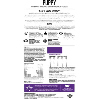 DIAMOND PUPPY 40LB - J&R Tack & Feed CO