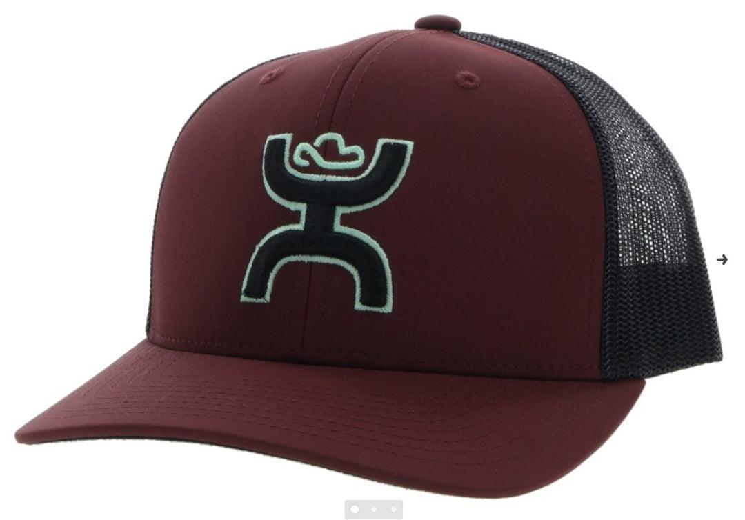 HOOEY STERLING MAROON & BLACK CAP - J&R Tack & Feed CO
