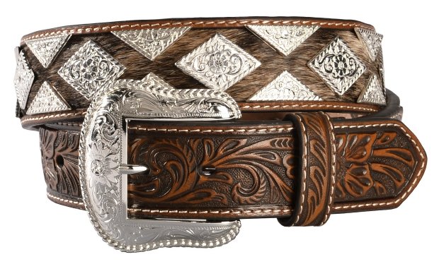 Nocona Pro Series Men's Hair-On Hide Concho Belt - J&R Tack & Feed CO