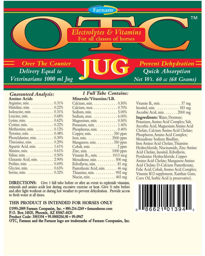 OTC JUG - J&R Tack & Feed CO