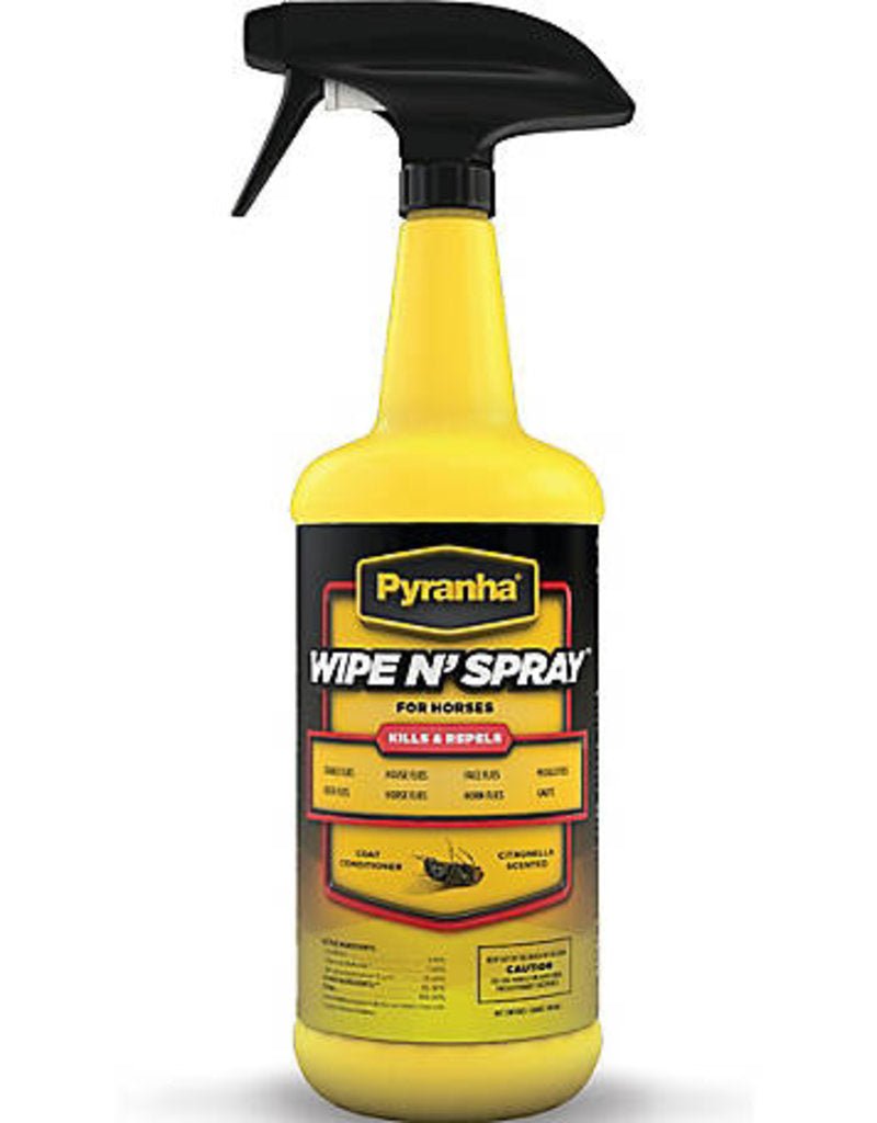 PYRANHA WIPE'nSPRAY, 32 OZ. - J&R Tack & Feed CO