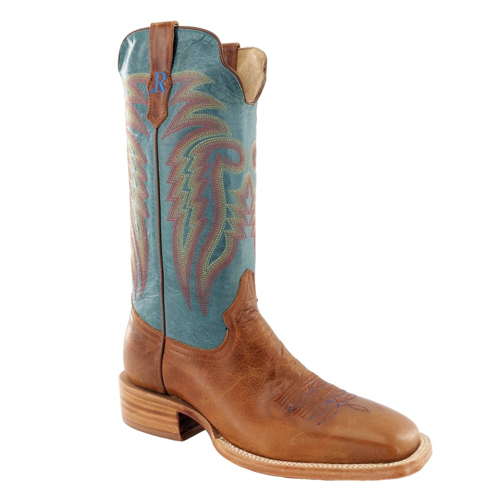 R WATSON MEN'S PALOMINO TAN SQUARE TOE BOOTS - J&R Tack & Feed CO
