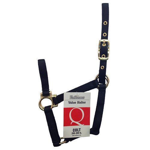 VALHOMA Q HALTER BLACK - J&R Tack & Feed CO