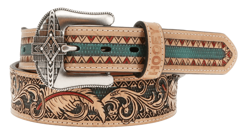WAR PAINT HOOEY BELT NAT/TURQ/RED - J&R Tack & Feed CO