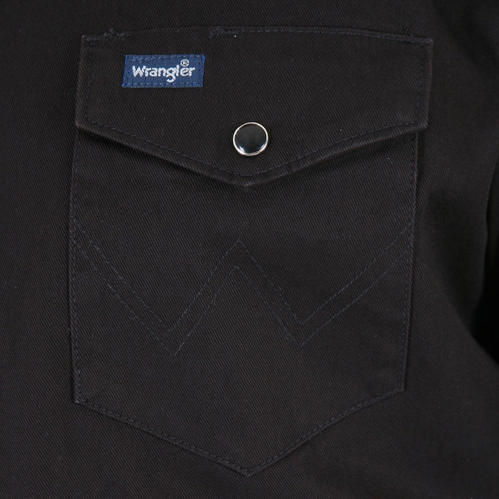 WRANGLER AUTHENTIC COWBOY CUT® WORK SHIRT - BLACK - J&R Tack & Feed CO