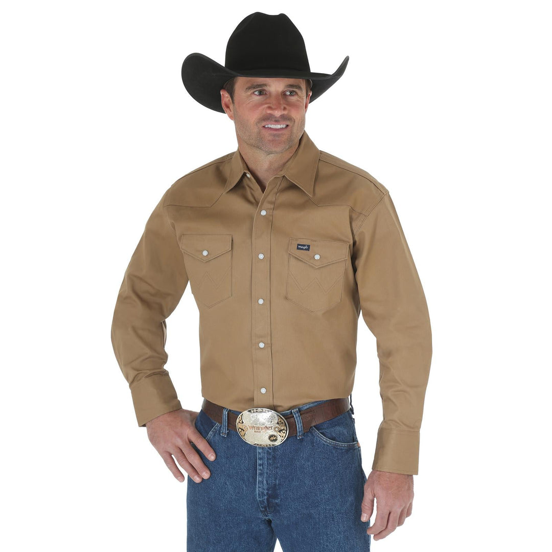 WRANGLER AUTHENTIC COWBOY CUT® WORK SHIRT - RAWHIDE - J&R Tack & Feed CO
