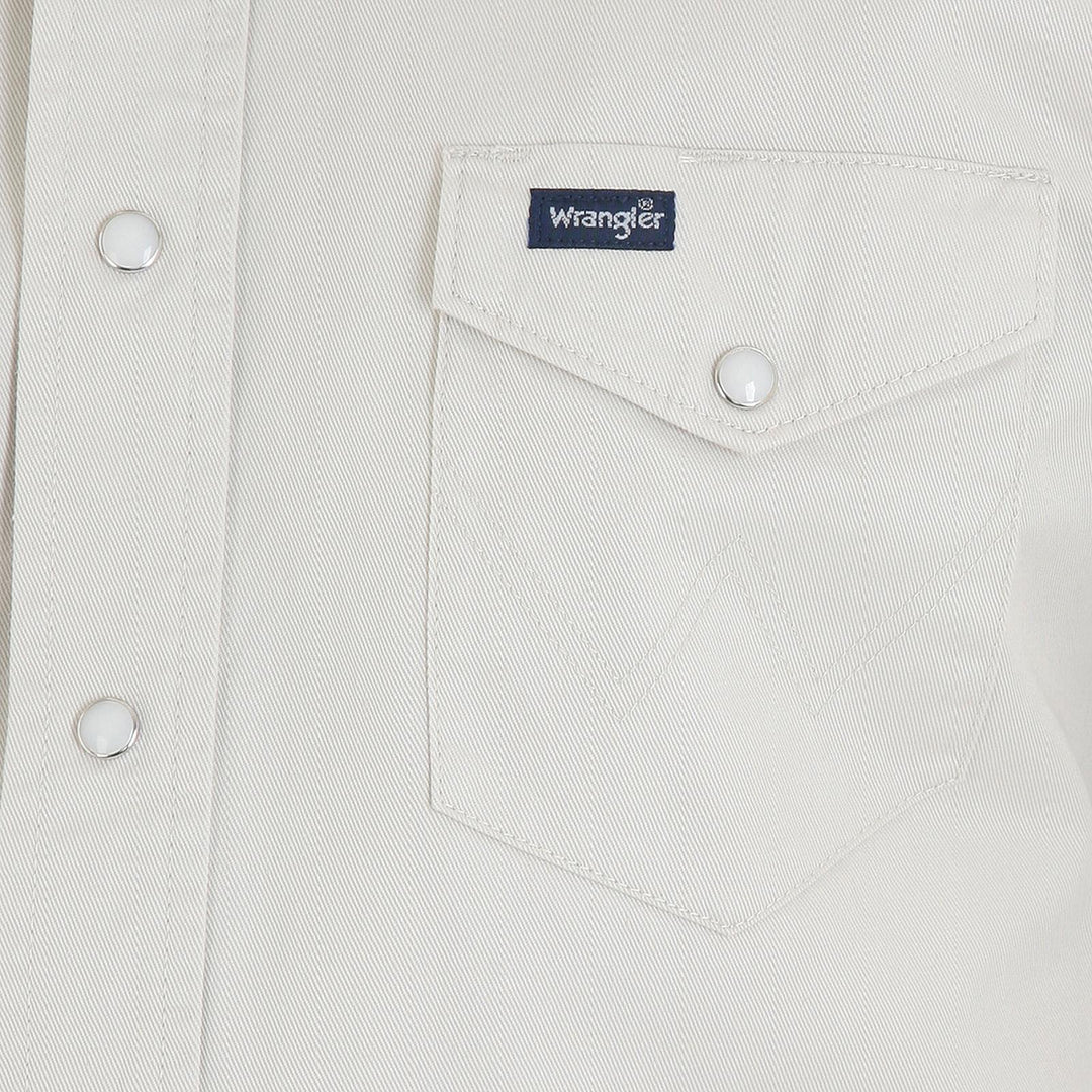 WRANGLER AUTHENTIC COWBOY CUT® WORK SHIRT - STONE - J&R Tack & Feed CO