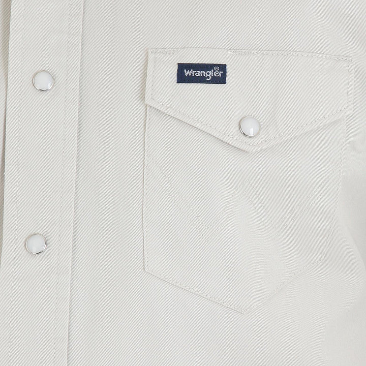 WRANGLER AUTHENTIC COWBOY CUT® WORK SHIRT - STONE - J&R Tack & Feed CO