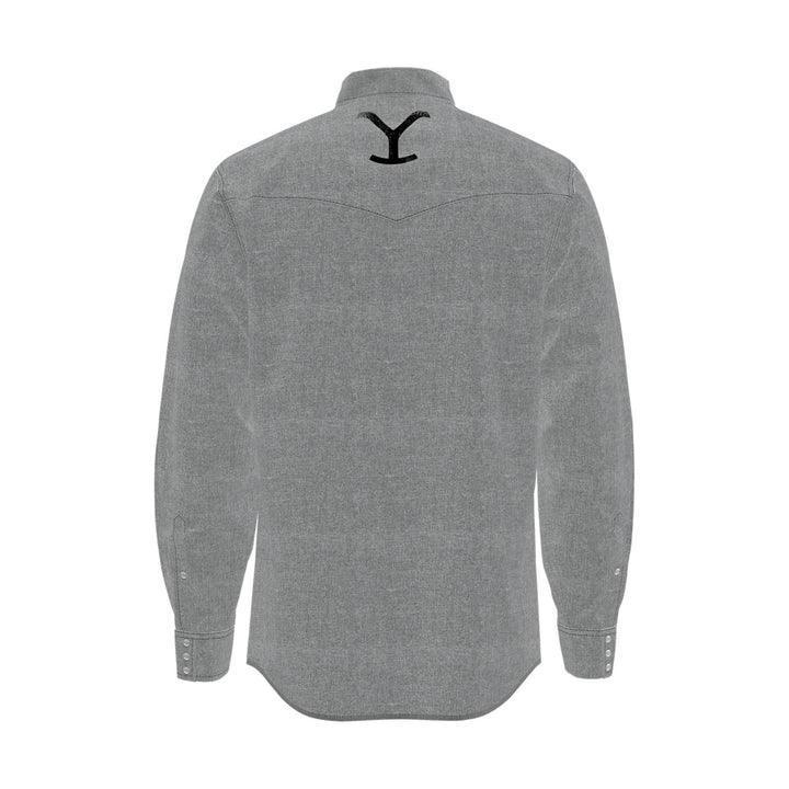 WRANGLER® YELLOWSTONE L/S SNAP SHIRT GREY CHAMBRAY - J&R Tack & Feed CO