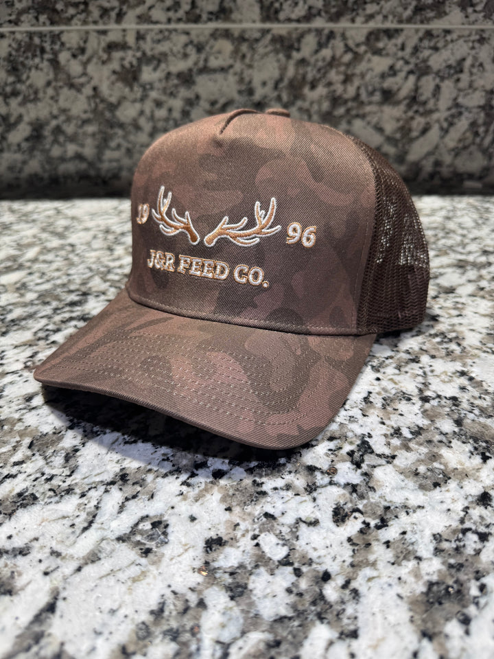 J&R HUNTER CAP - BROWN CAMO