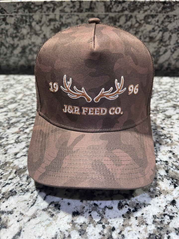 J&R HUNTER CAP - BROWN CAMO