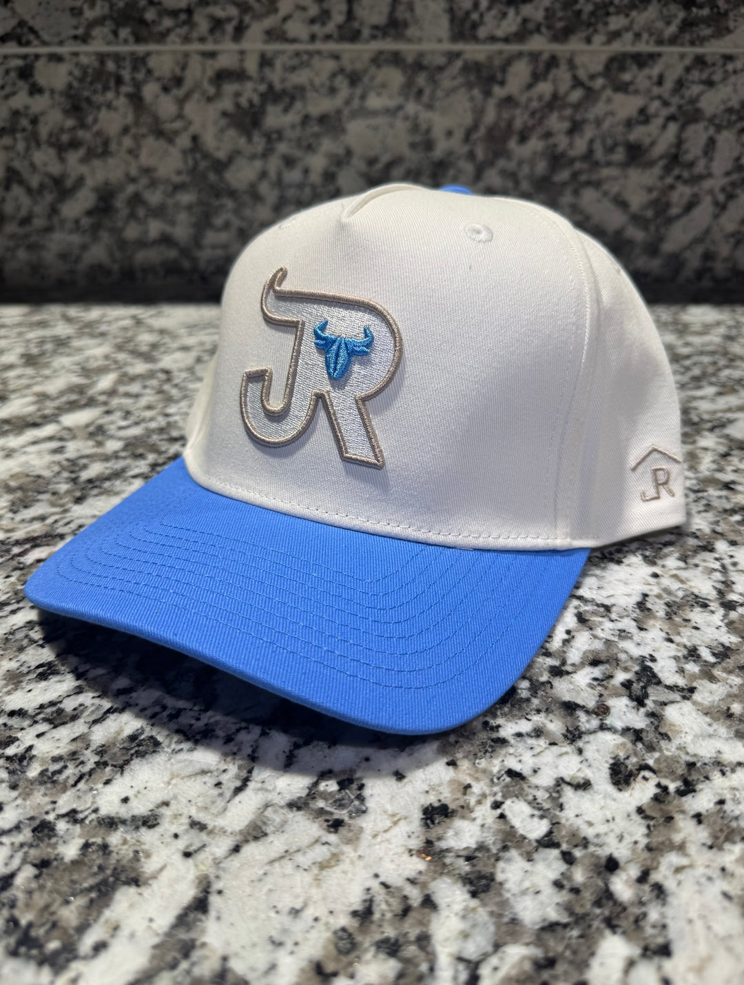 J&R STEER HEAD CAP - STONE/BLUE