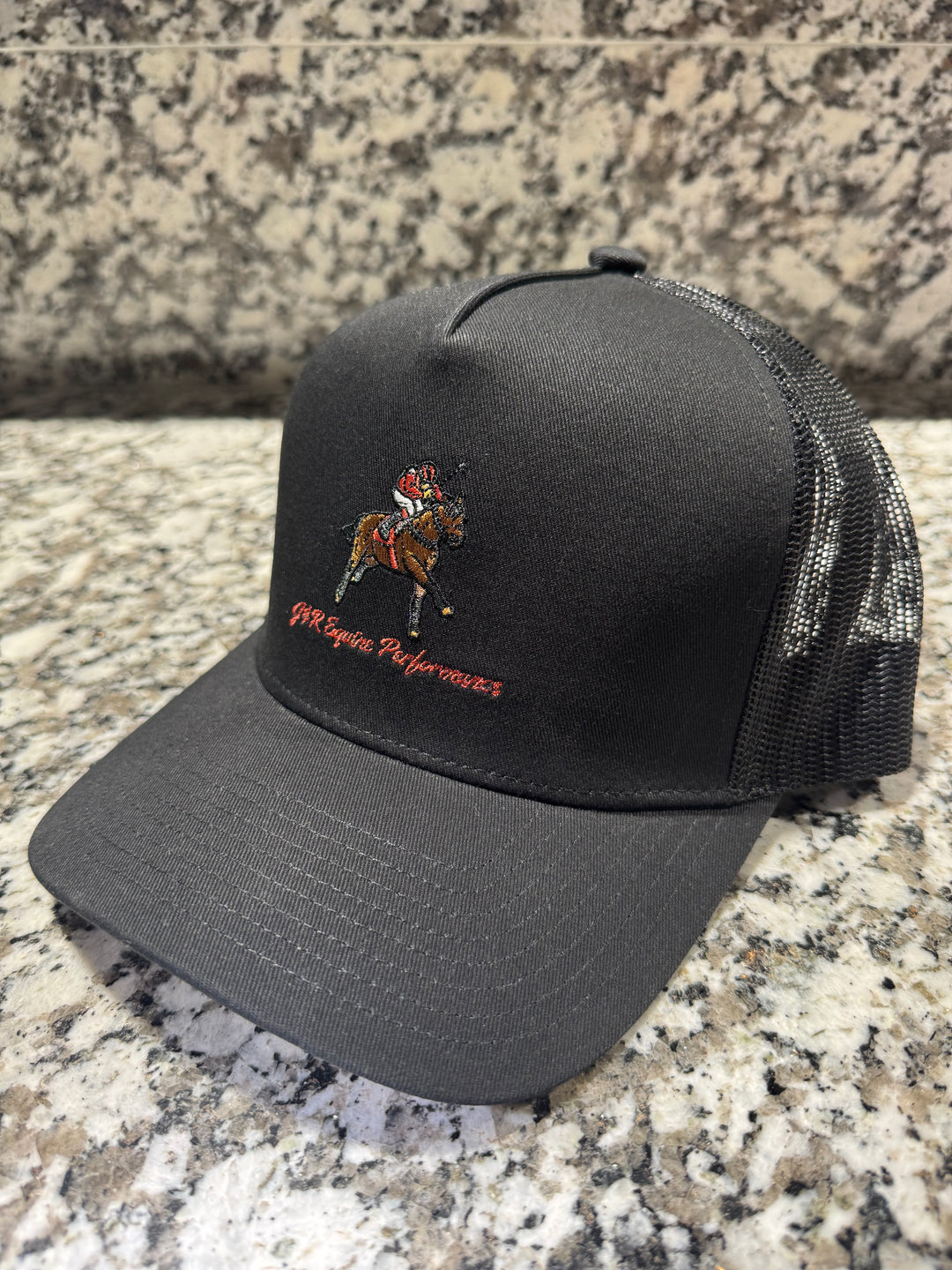J&R EQUINE PERFORMANCE CAP - BLACK