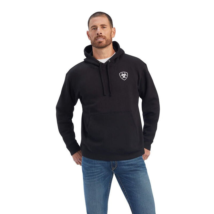 ARIAT MEN'S AMERICANA BLOCK HOODIE BLACK - J&R Tack & Feed CO
