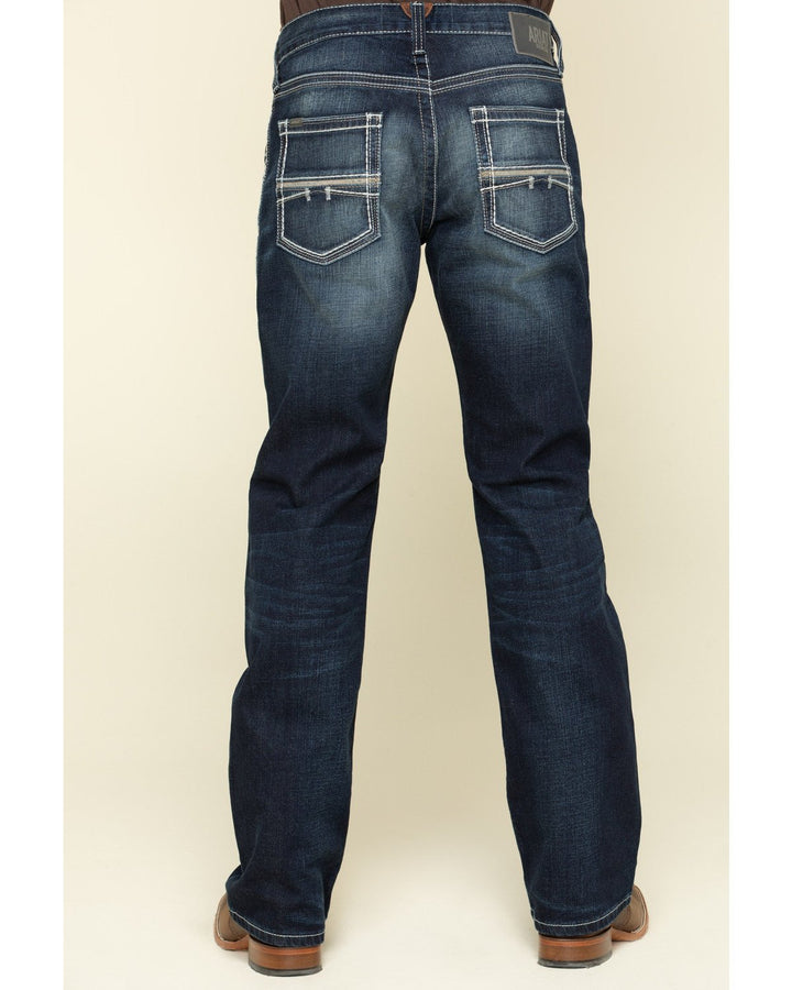 ARIAT MEN'S M5 NIGHTINGALE DARK STRETCH STACKABLE SLIM STRAIGHT JEANS - J&R Tack & Feed CO