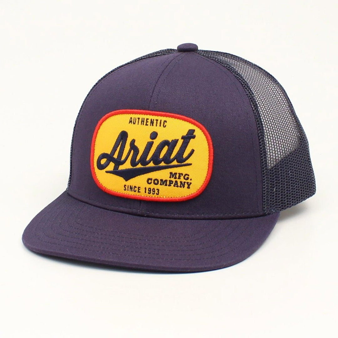 ARIAT NAVY & BLACK FRONT OVAL PATCH CAP - J&R Tack & Feed CO