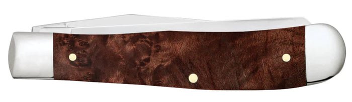 CASE BROWN MAPLE BURL WOOD SMOOTH TRAPPER - J&R Tack & Feed CO