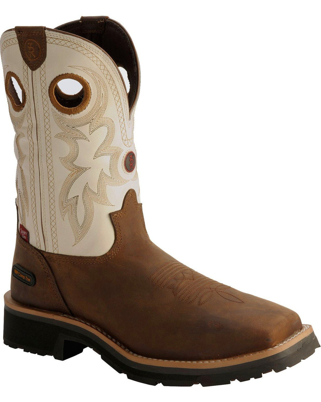 TONY LAMA 3R WHITE WATERPROOF CHEYENNE CHAPARRAL BOOTS - COMPOSITE TOE - J&R Tack & Feed CO