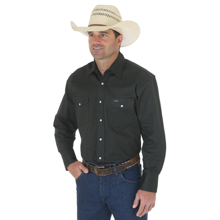 WRANGLER AUTHENTIC COWBOY CUT® WORK SHIRT - FOREST GREEN - J&R Tack & Feed CO