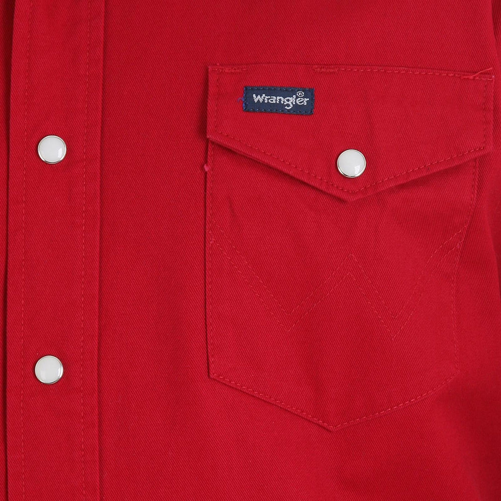WRANGLER AUTHENTIC COWBOY CUT® WORK SHIRT - RED - J&R Tack & Feed CO