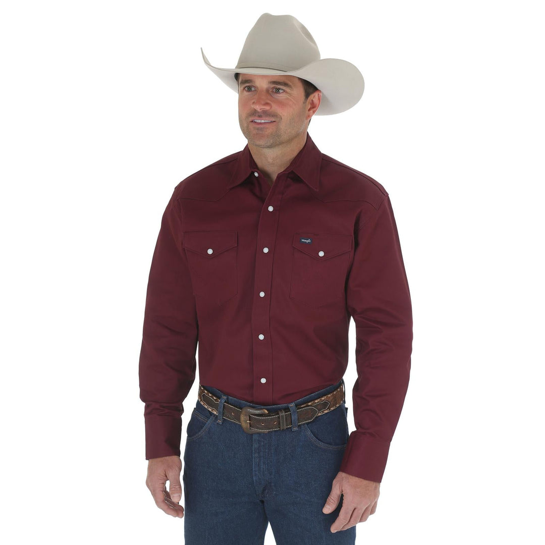 WRANGLER AUTHENTIC COWBOY CUT® WORK SHIRT - RED OXIDE - J&R Tack & Feed CO